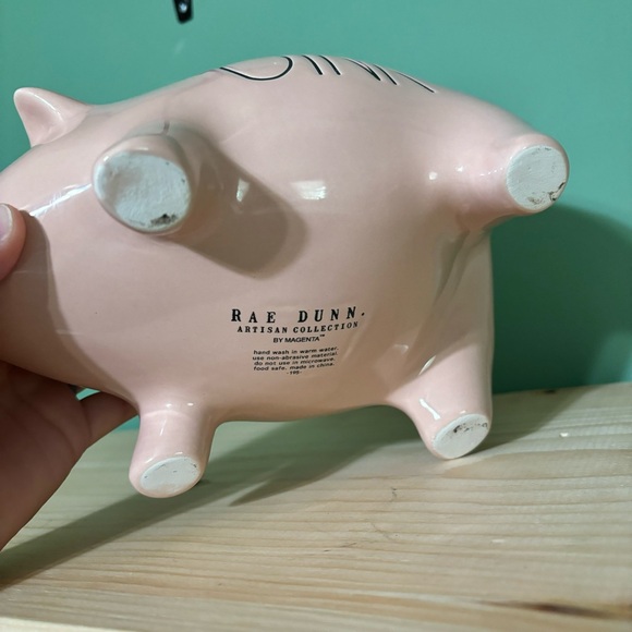 NEW Rae Dunn OINK Pink Pig Canister - Picture 5 of 7